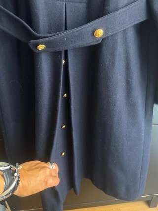 Abrigo Un Markina Azul Marino Talla 10
