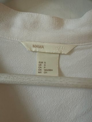 Blusa de lactancia blanca H&M