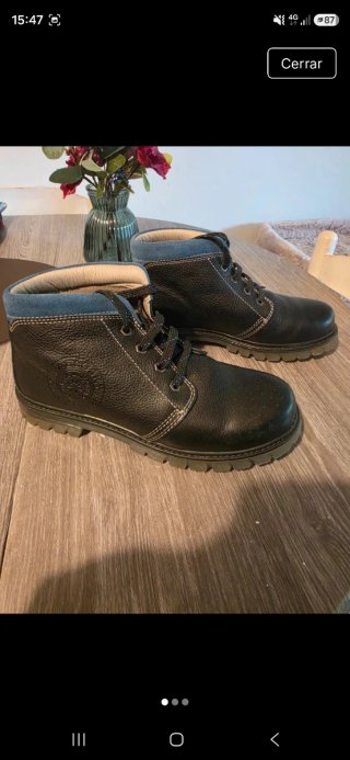 Botines Pablosky Piel Negros Niños