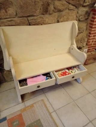 Banco mesa de madera