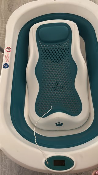 Bañera para Bebé con Termómetro y Asiento