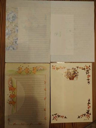 Hojitas de Papel de Carta Años 80/90