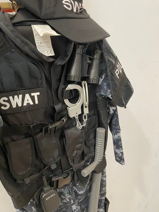 Disfraz de Policía SWAT - Talla 7-8 años