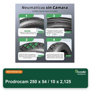 Prodrocam 250 x 54 / 10 x 2,125 Neumáticos
