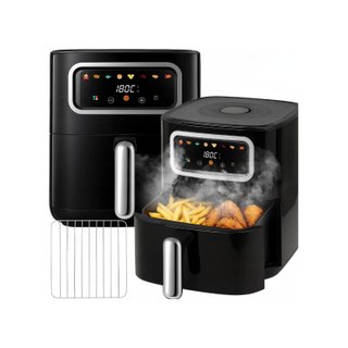 Freidora aire 5L 1500W sin aceite air fryer negra