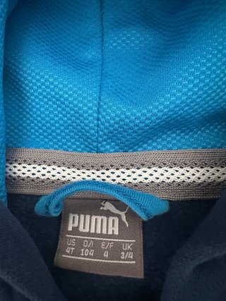 Sudadera Puma con cremallera 4 años