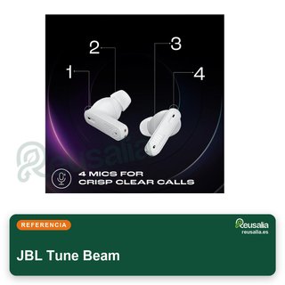 JBL Tune Beam auriculares inalámbricos agua