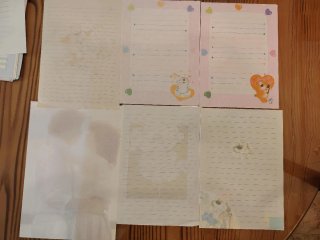 Hojitas de carta años 80/90