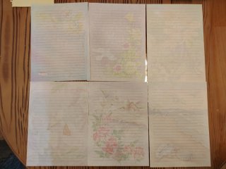 Hojitas de carta años 80/90