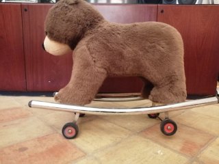 Orso a dondolo vintage Trudi