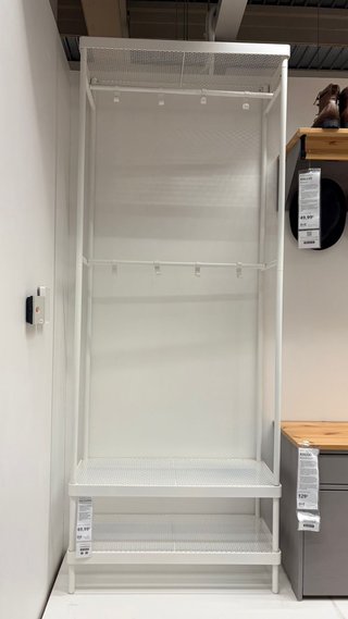 Estantería recibidor IKEA metal blanco