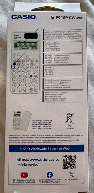 Calculadora Científica Casio fx-991SP CW