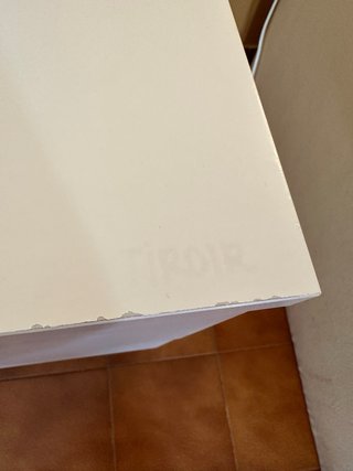 Mesita de noche Ikea blanca