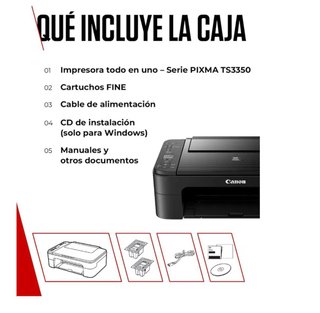 Impresora Canon PIXMA TS3350 Negra