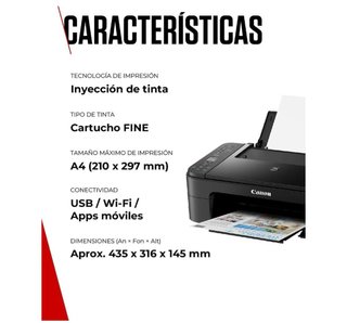 Impresora Canon PIXMA TS3350 Negra