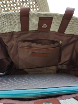 Bolso shopper Adolfo Domínguez Beige/Marrón.