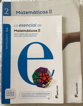 Libro de Matemáticas II, 2 Bachillerato