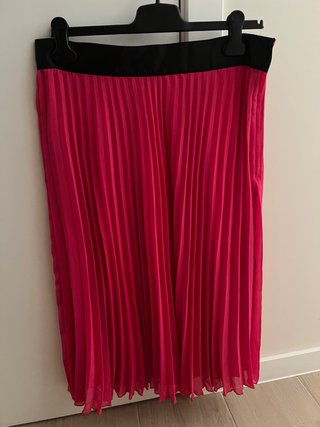 Falda plisada H&M rosa talla 44