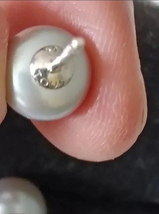SOLO HOY Pendientes TOUS Plata Perla Gris NUEVOS