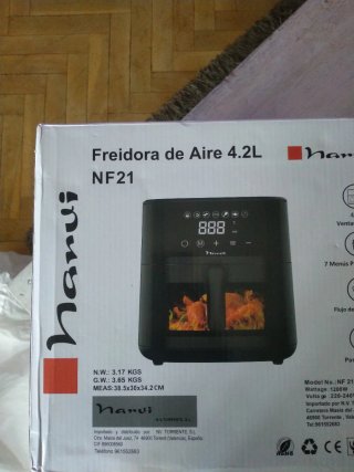 Freidora de Aire Narui NF21 4.2L Nueva