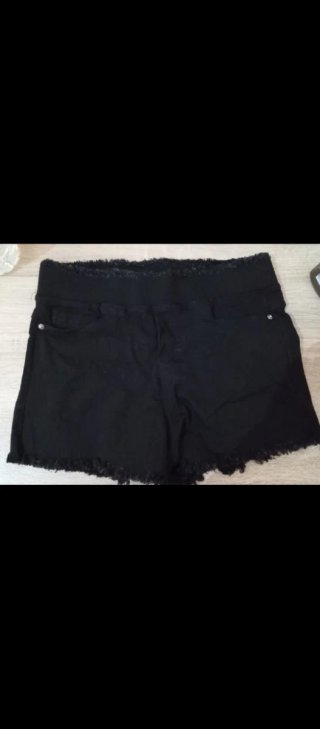Pantalones Cortos Negros con Goma