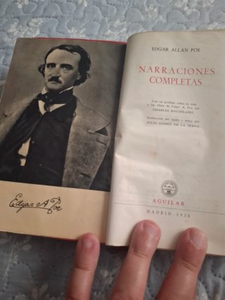 E. A. Poe. Narraciones completas Editorial Aguilar