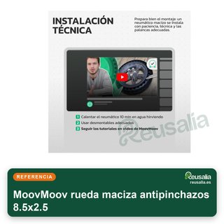 MoovMoov rueda maciza antipinchazos 8.5x2.5