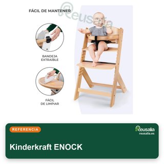 Kinderkraft Trona Bebé Madera ENOCK Regulable