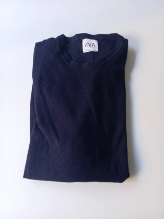 Jersey Zara Negro Manga Larga