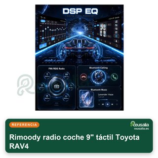 Rimoody radio coche 9" táctil Toyota RAV4
