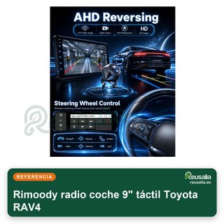 Rimoody radio coche 9" táctil Toyota RAV4