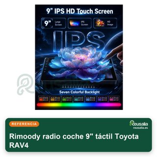 Rimoody radio coche 9" táctil Toyota RAV4