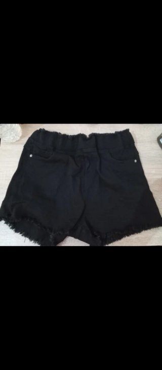 Pantalones Cortos Negros con Goma