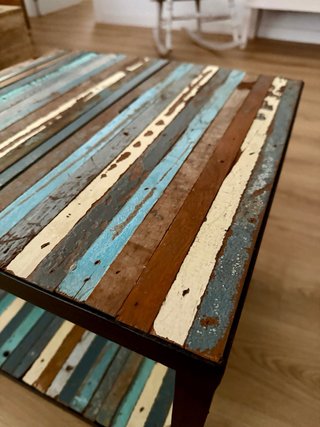 Mesa auxiliar industrial Maisons du Monde con rued