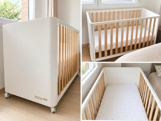 Cuna Cotinfant Doco 120x60 cm - Blanco Natural