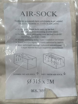 Air Sock 315mm x 3M