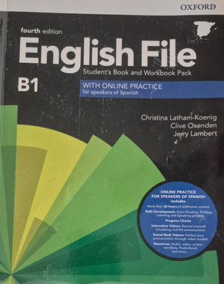 Libro B1 English File, fourth edition. Casi nuevo