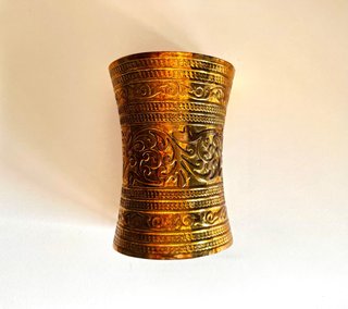 Brazalete ancho dorado