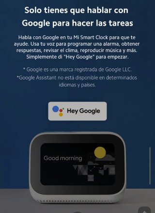 Xiaomi Smart clock despertador,altavoz interactivo