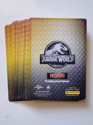 Lote 20 Trading Cards Jurassic World ROAR! Panini.
