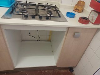 Cocina completa. Módulos inferiores y superiores.