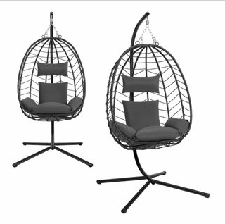 Sillón Colgante de Ratán con Soporte