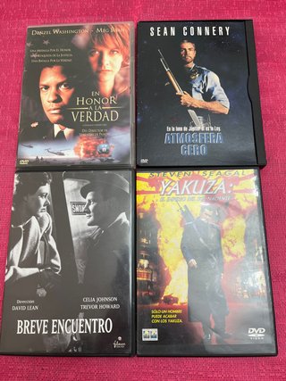 Lote de 4 Películas de Acción en DVD