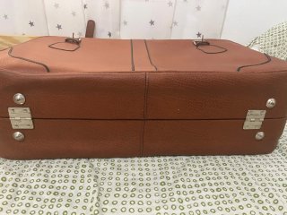 Maleta de cuero vintage grande