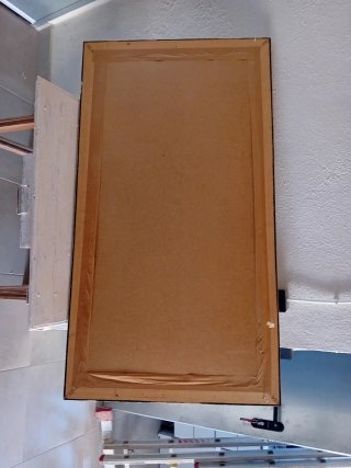 Espejo Grande con Marco de Madera