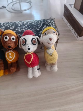Lote de 5 Muñecos Patrulla Canina Artesanales