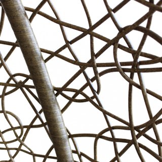 Poltrona Sospesa da Giardino Polyrattan e Acciaio