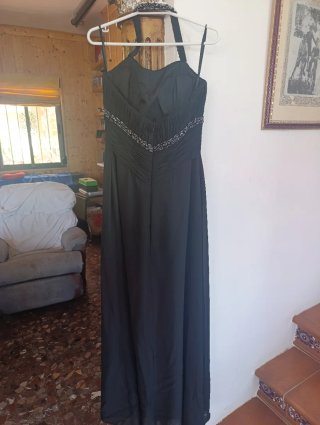 Vestido fiesta largo pedrería
