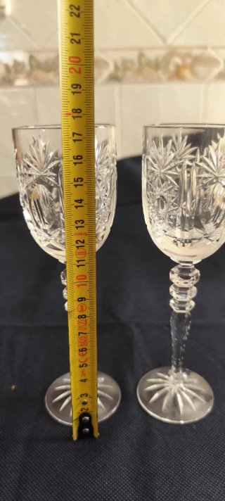 Set de 2 Copas de Vino Römer de Cristal de Bohemio