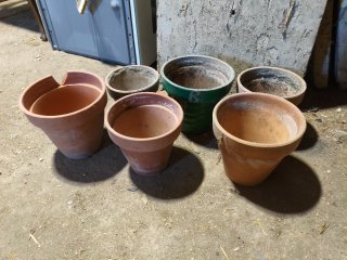 6 Macetas de Barro